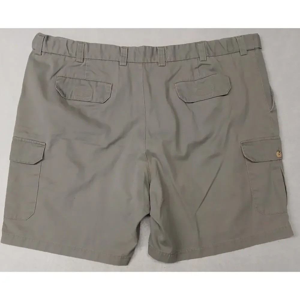 Canyon Ridge (52) Men's Gray Cargo Khaki Relaxed Shorts